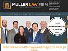 Tablet Screenshot of mullerfirm.com